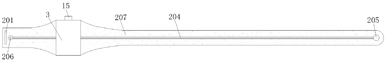 Flexible infrared temperature measuring device suitable for moving contact arm of high-voltage switch cabinet