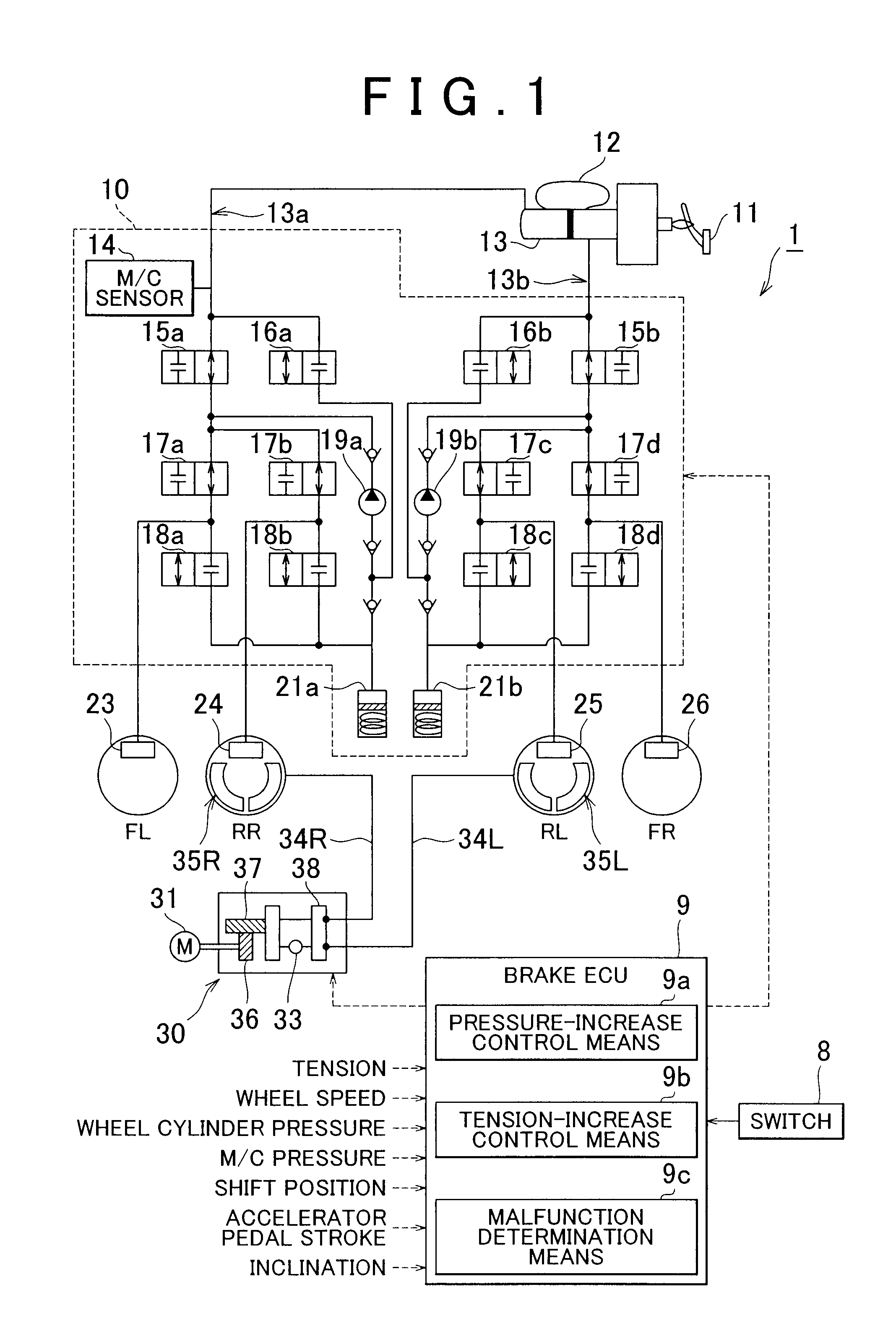 Electric parking brake control apparatus, electric parking brake system, and method for controlling electric parking brake system