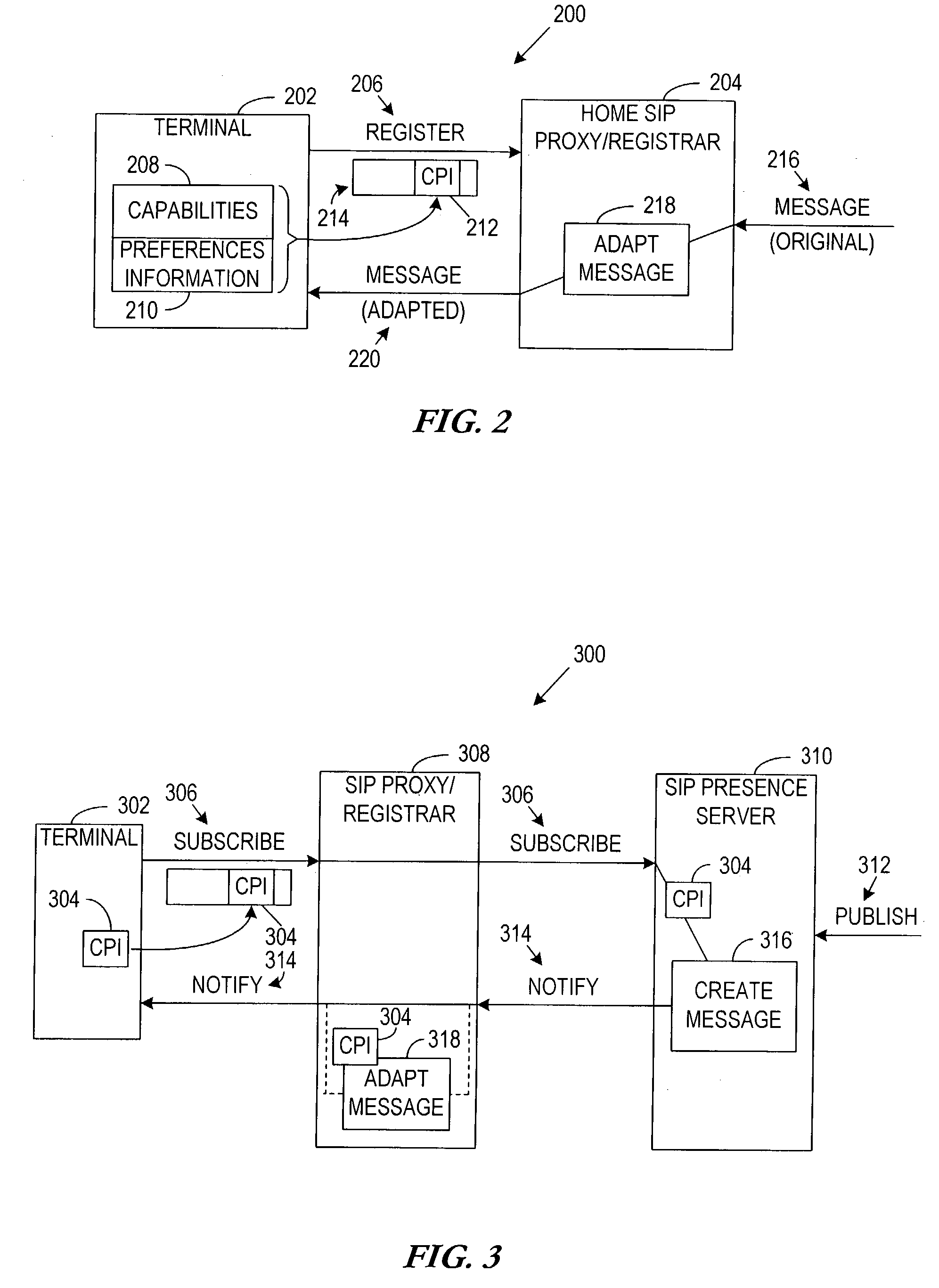 System and method for conveying terminal capability and user preferences-dependent content characteristics for content adaptation