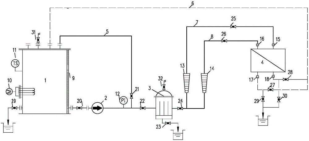 Off-line cleaning device for a counter-current electrostatic desalination membrane block