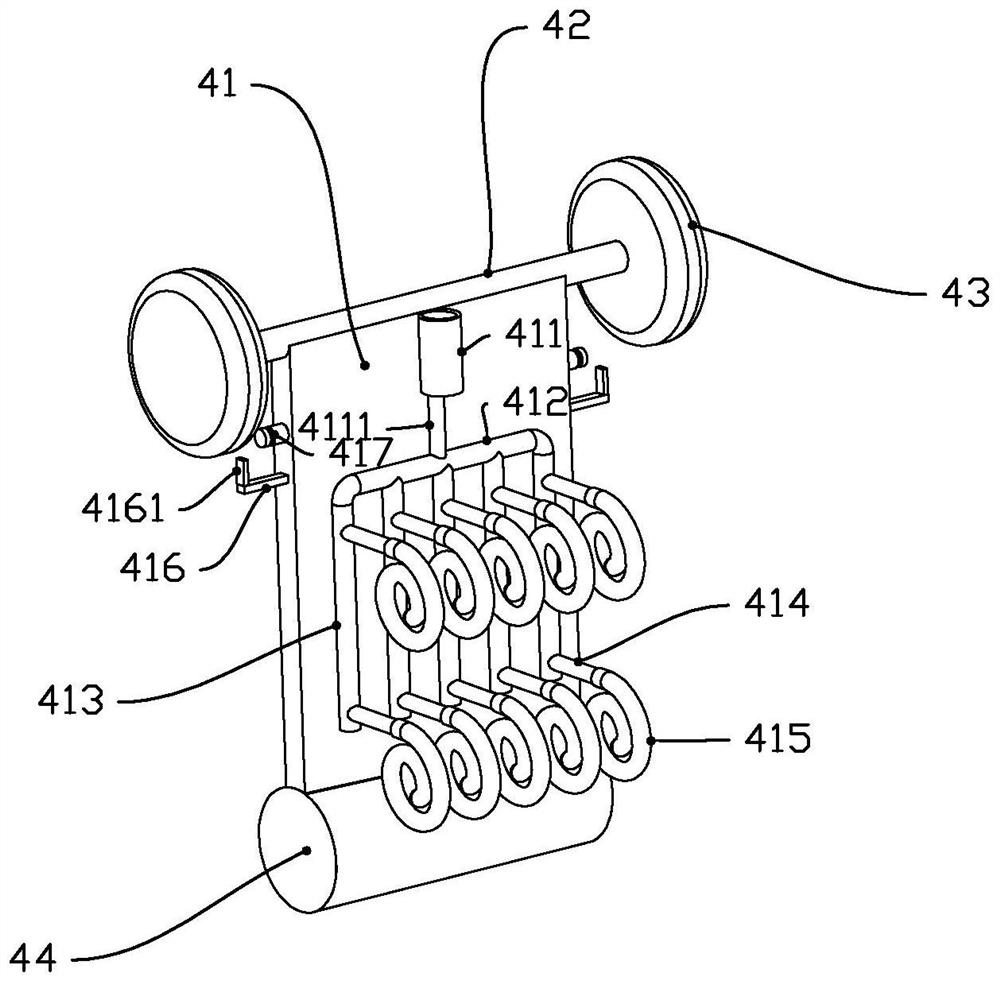 A repelling part for repelling poultry