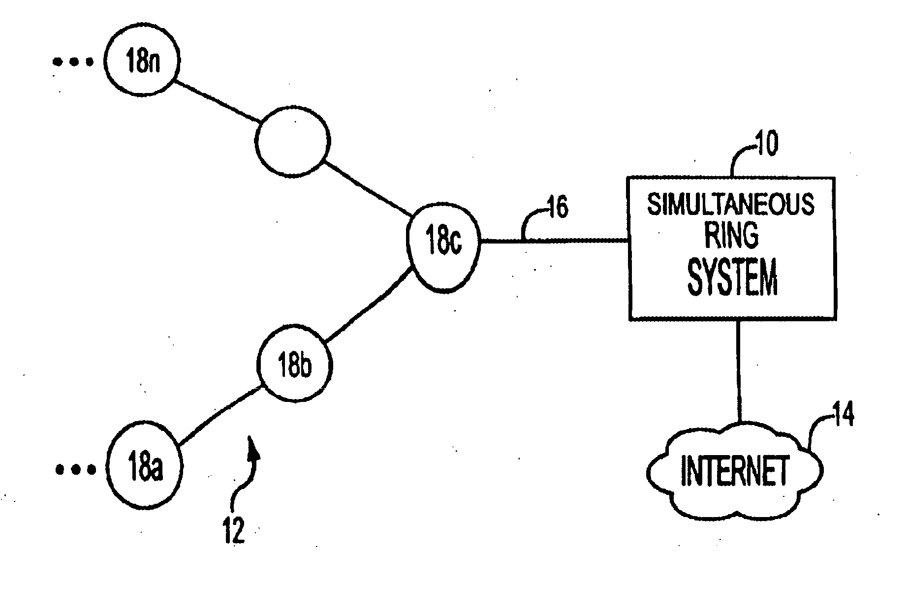 Simultaneous telephone ring apparatus and method