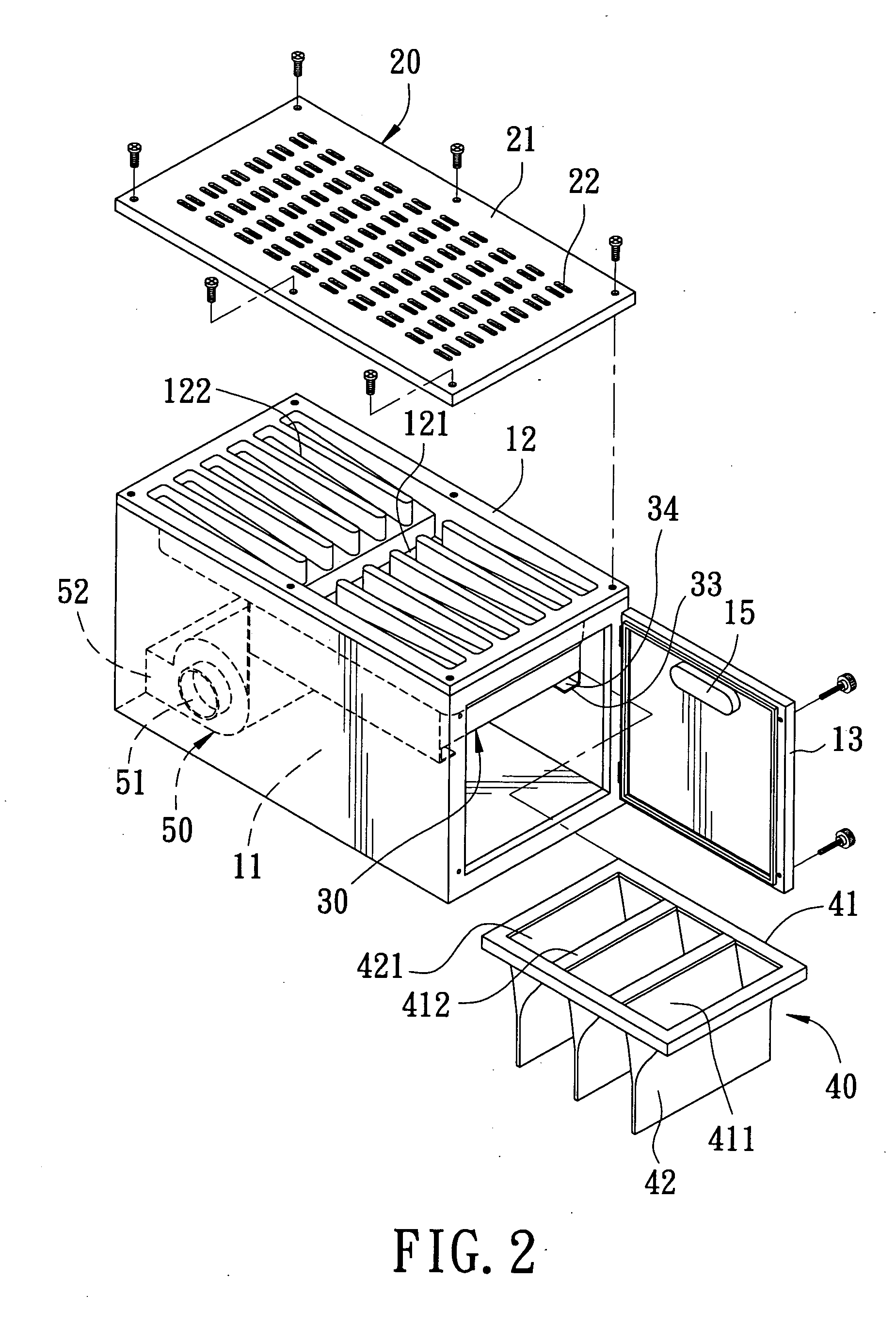 Negative pressure tabletop dust collecting machine