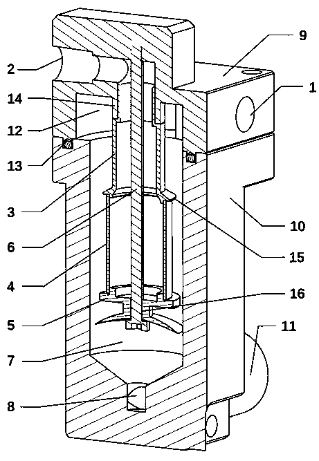 Combined gas and water separating device