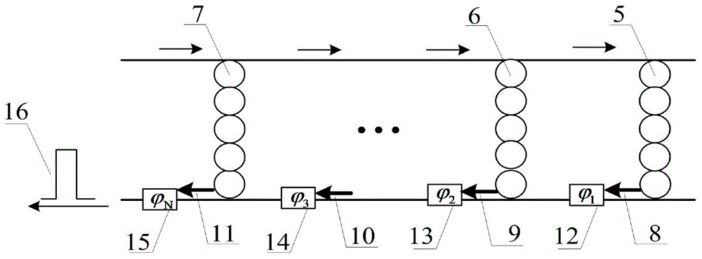 Two dimensional coherent optical code division multiple access (OCDMA) coder and decoder based on coupling cascaded microring array