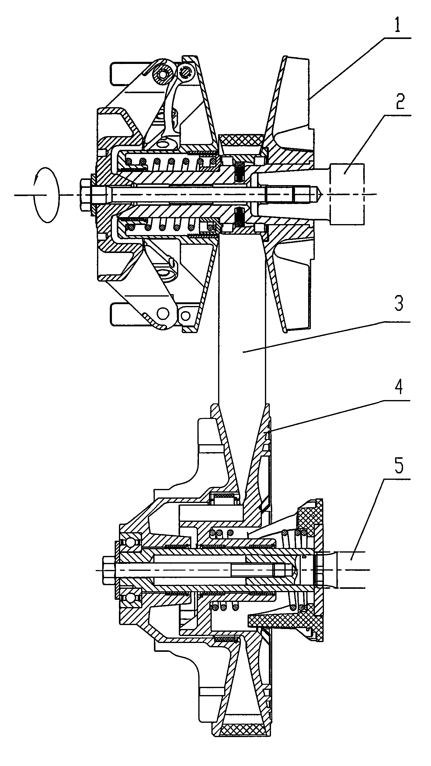 Unidirectional clutch type stepless speed change device for off-road motor vehicles