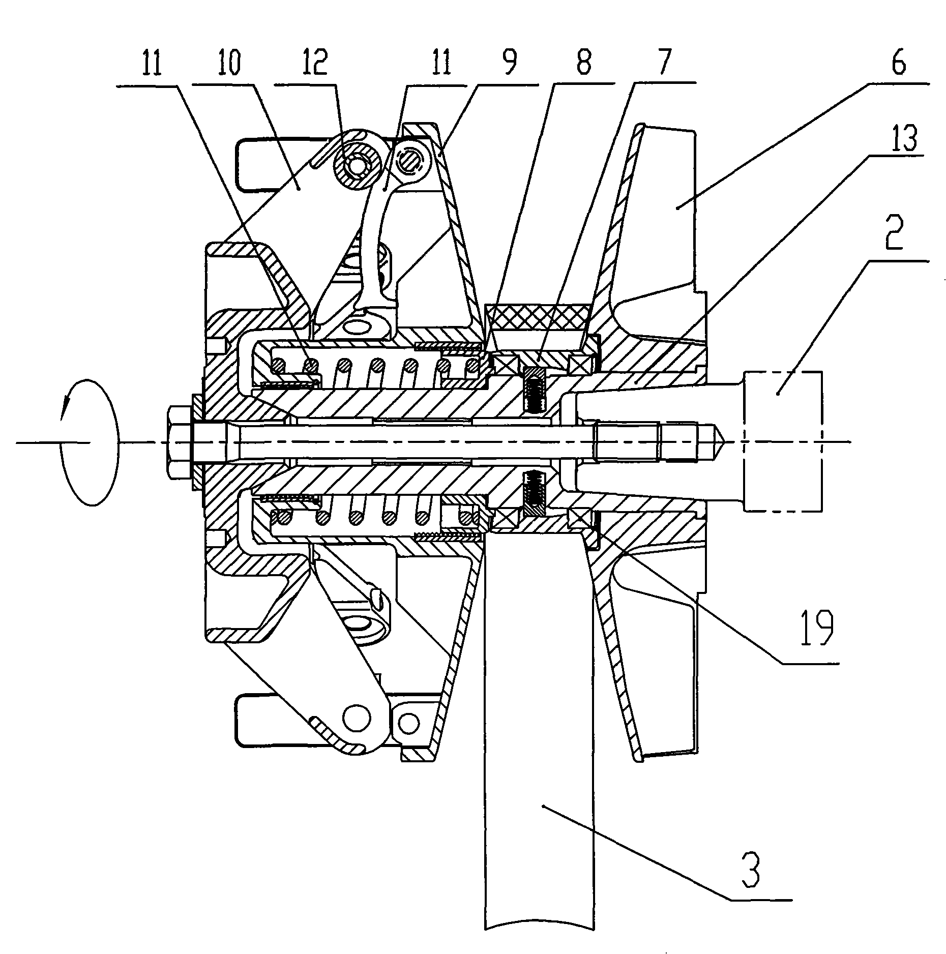 Unidirectional clutch type stepless speed change device for off-road motor vehicles