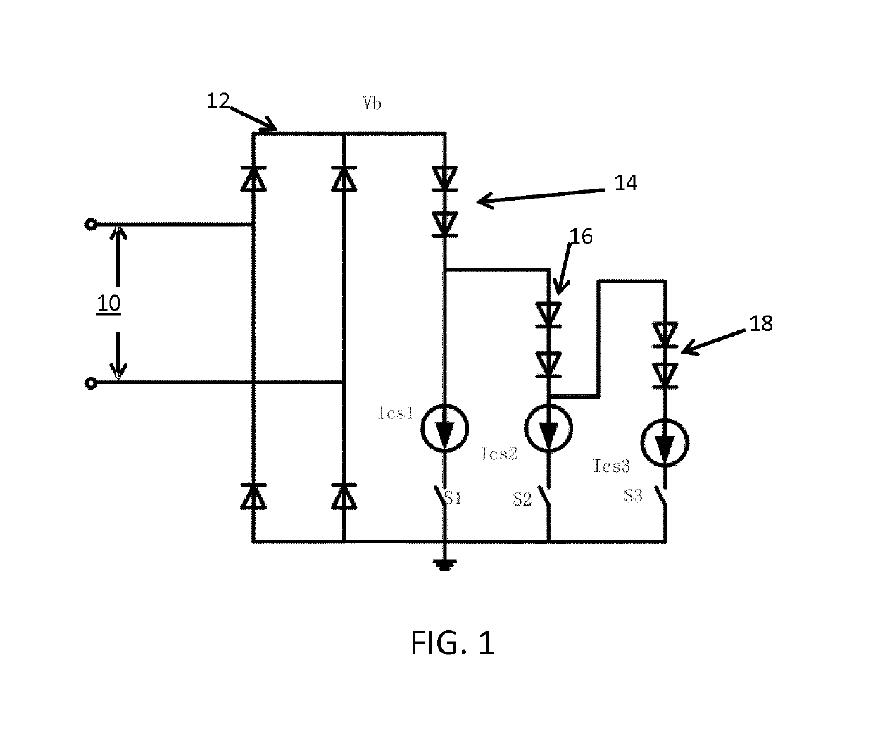 LED arrangement and LED driving method