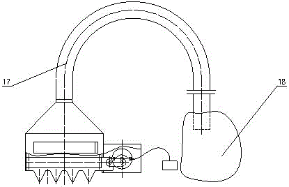 An electric peony seed pod picking machine