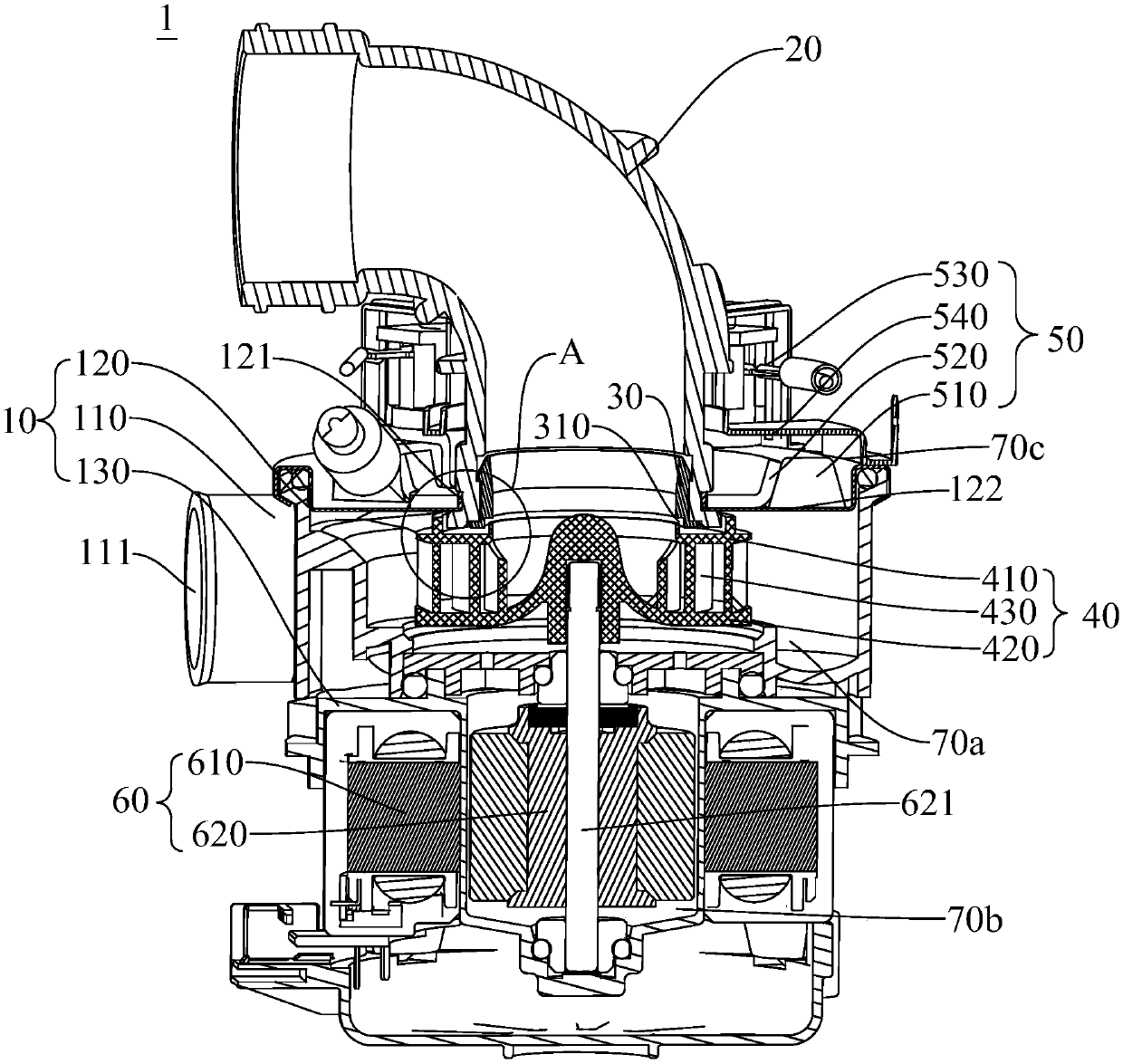 Water pump assembly and dishwasher with same