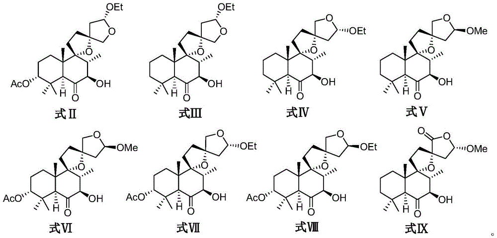 A kind of diterpenoid compound and its preparation method and application