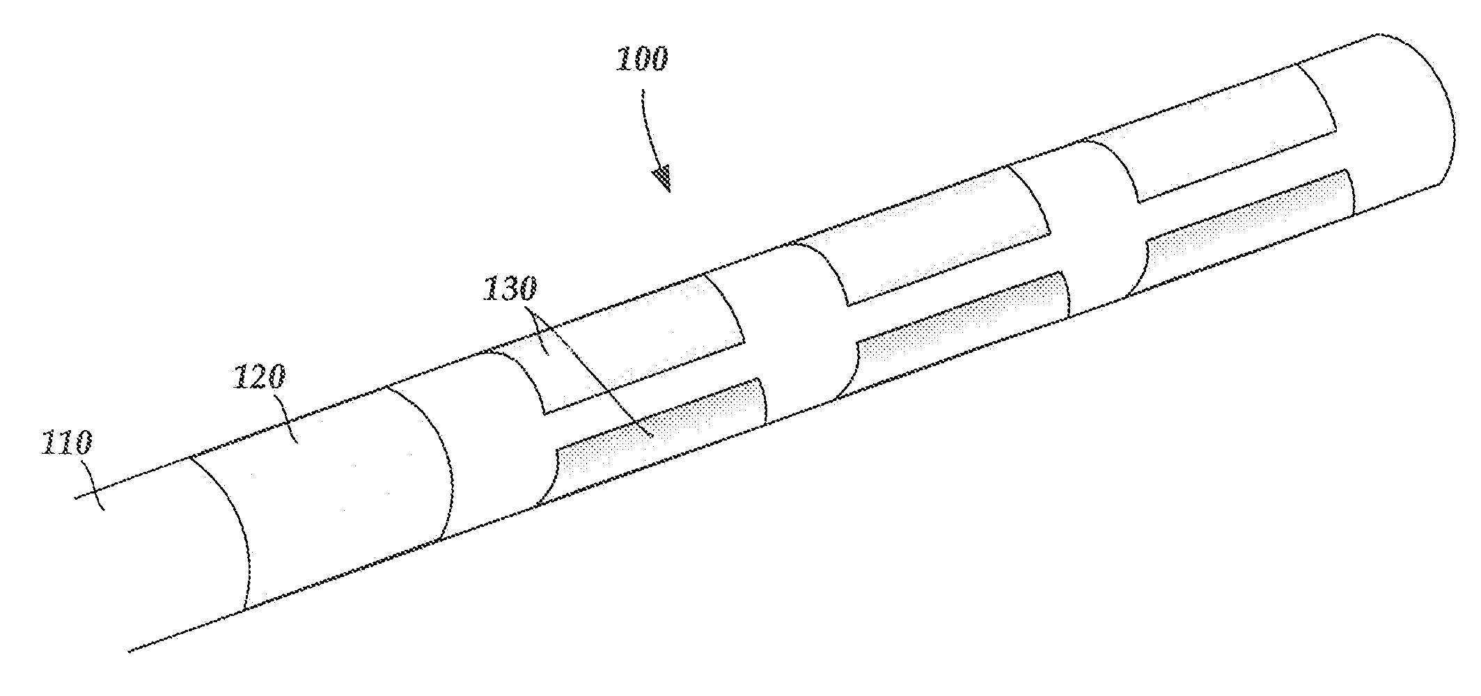 Electrode array having a rail system and methods of manufacturing the same