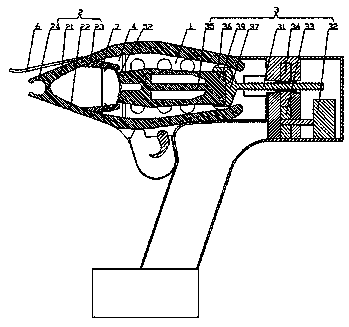 Electric C-shaped nail gun