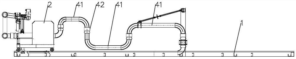 Mould grouting device for automatic lining trolley