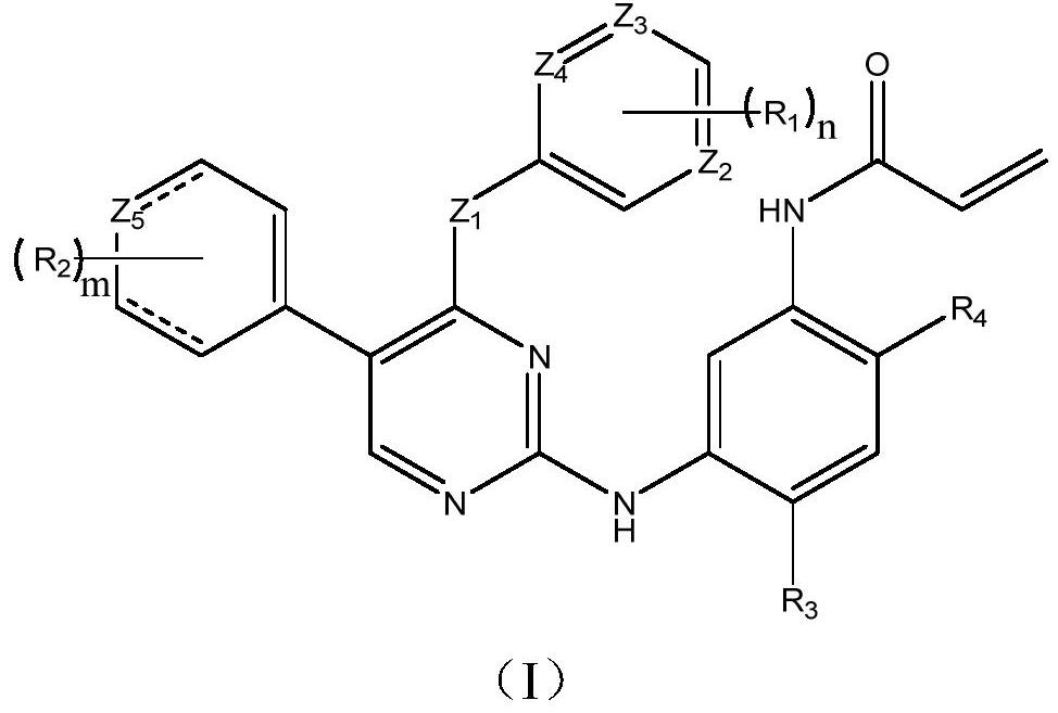 EGFR tyrosine kinase inhibitor and application thereof