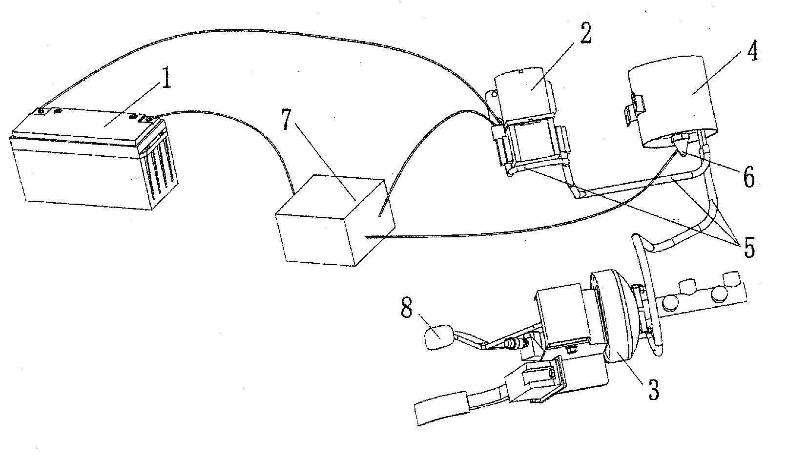 Brake auxiliary system of electric car