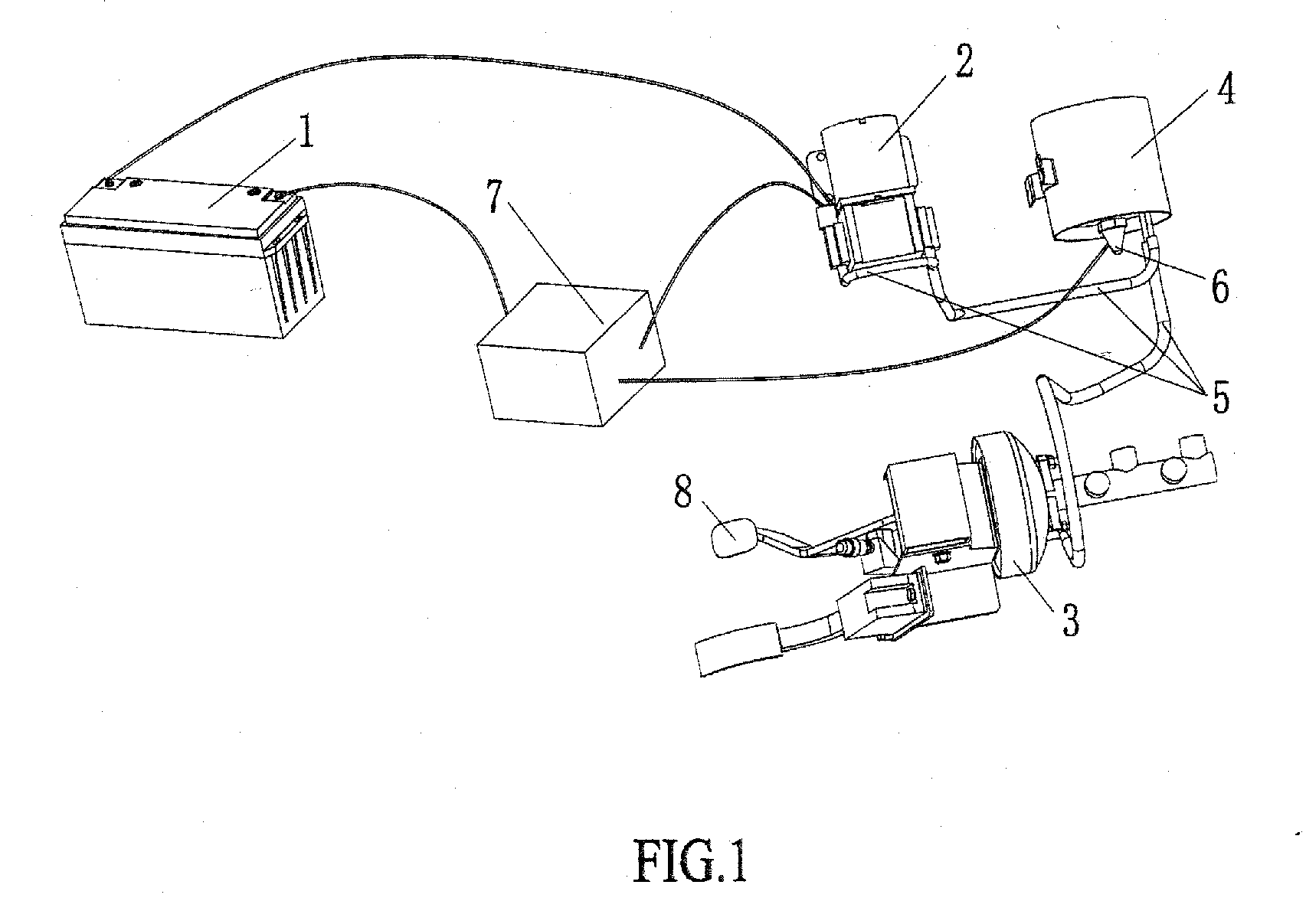 Brake auxiliary system of electric car