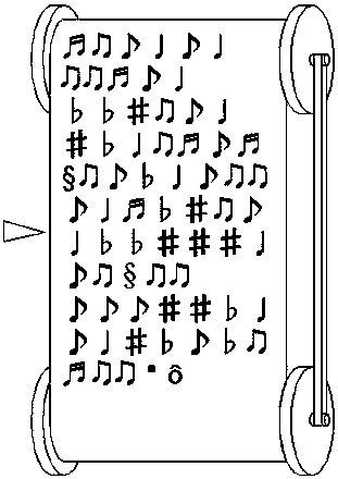 Music score prompting device