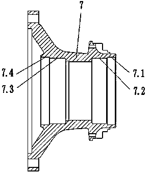 Grease separation lubricated wheel reducer