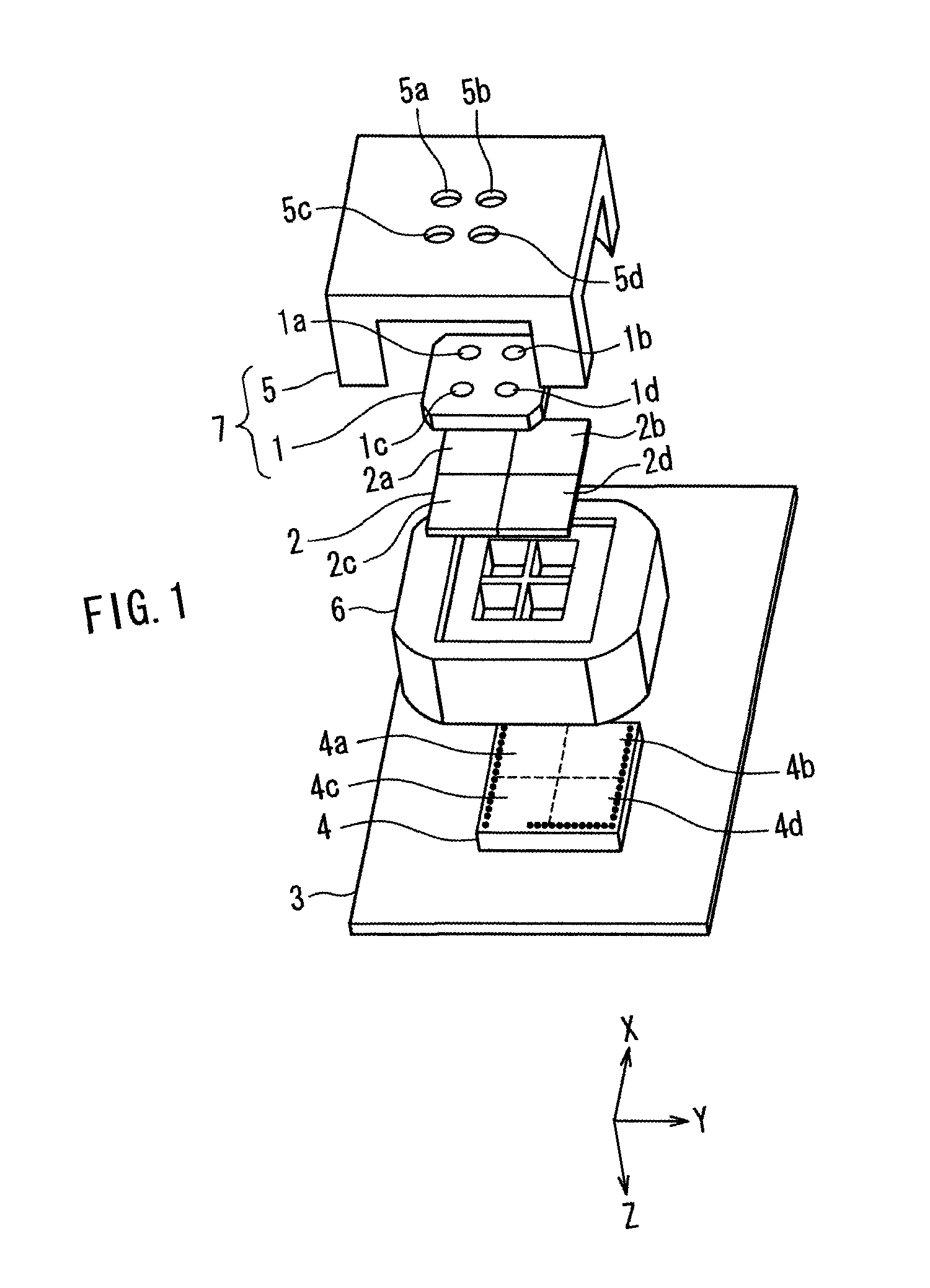 Compound eye camera module and method of producing the same
