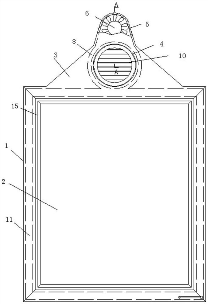 A door and window with a ventilation device