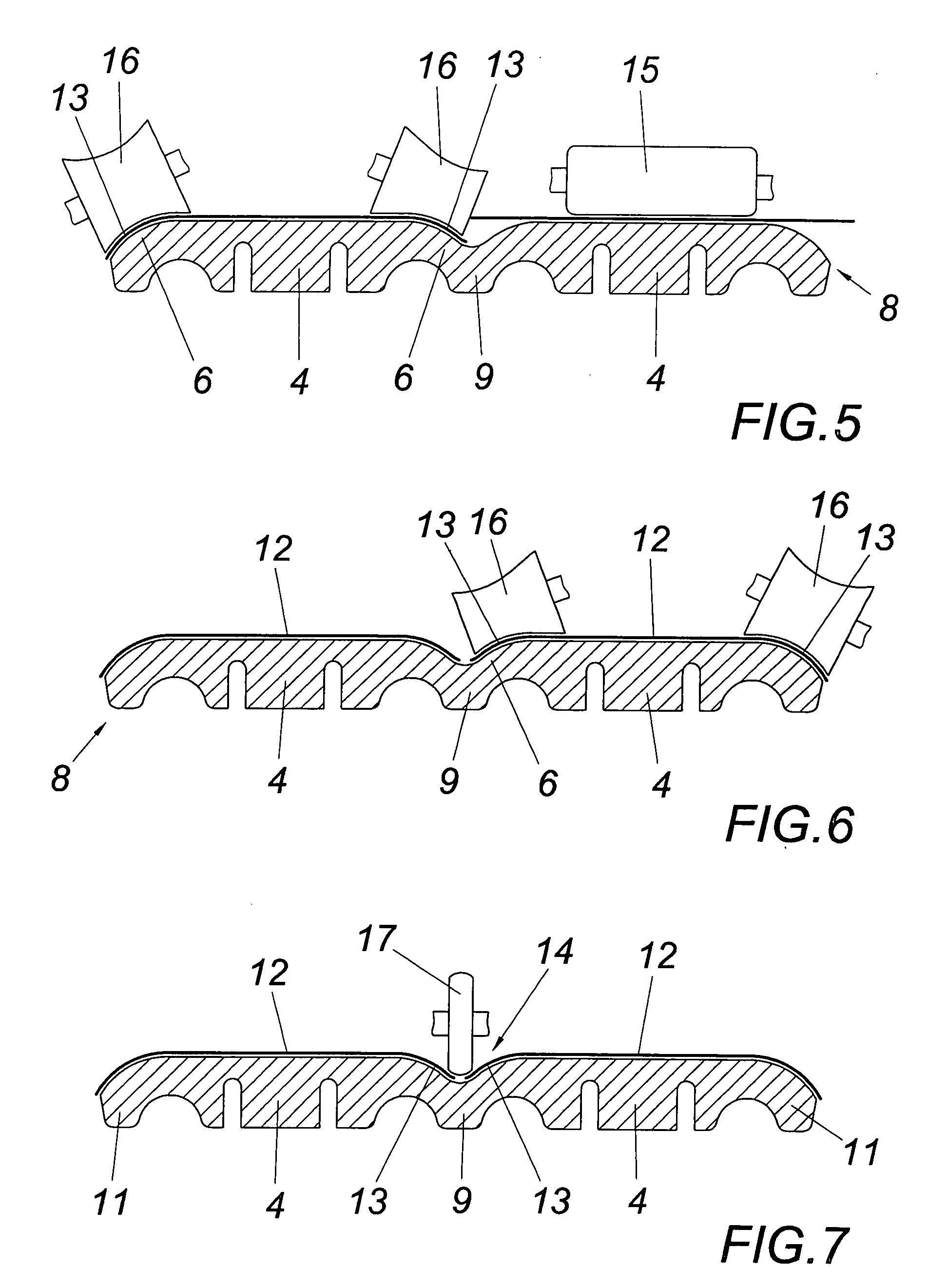 Method for the production of profiled floor elements from a timber material