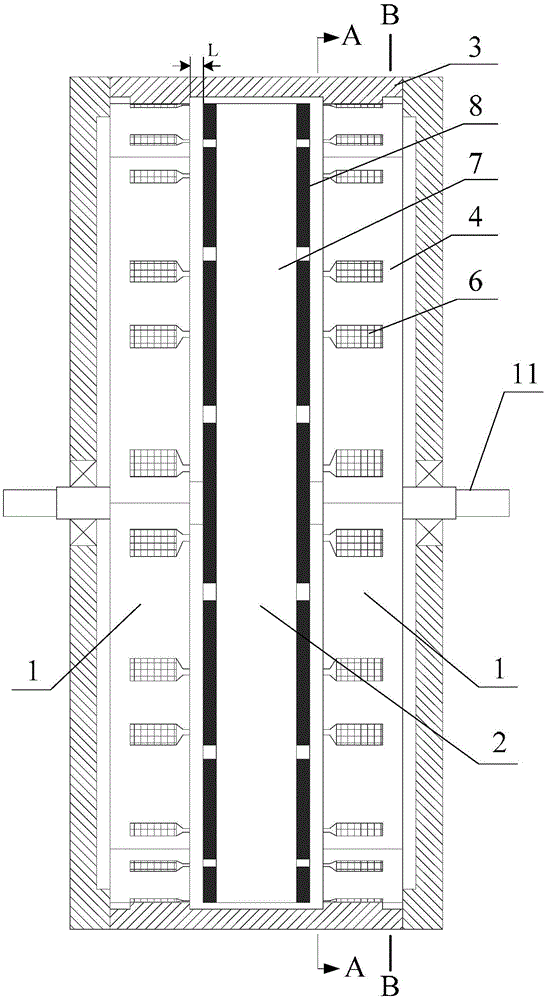 Axial Flux Modular Multiphase Motor with High Magnetic Isolation Capability