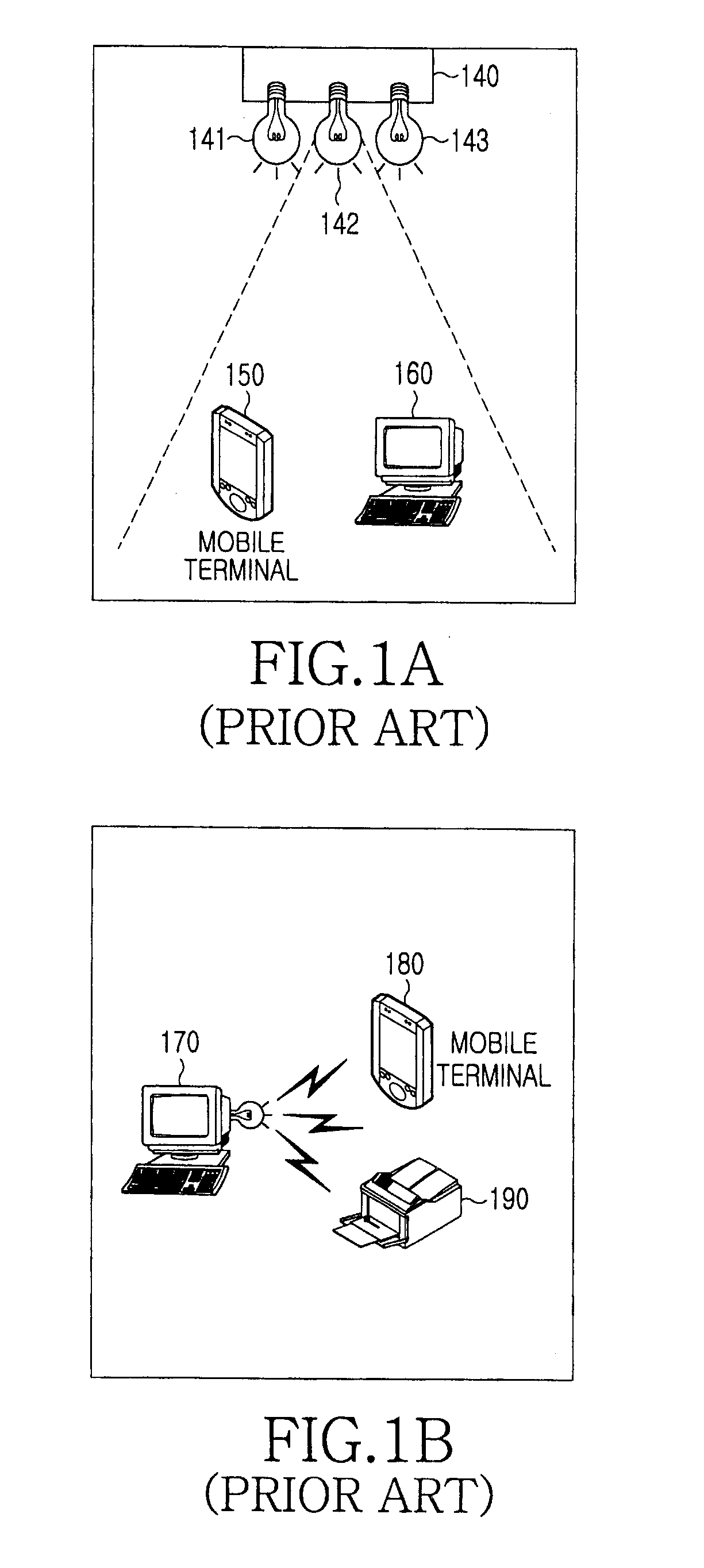 Method for exchanging messages in a navigation system using visible light communications