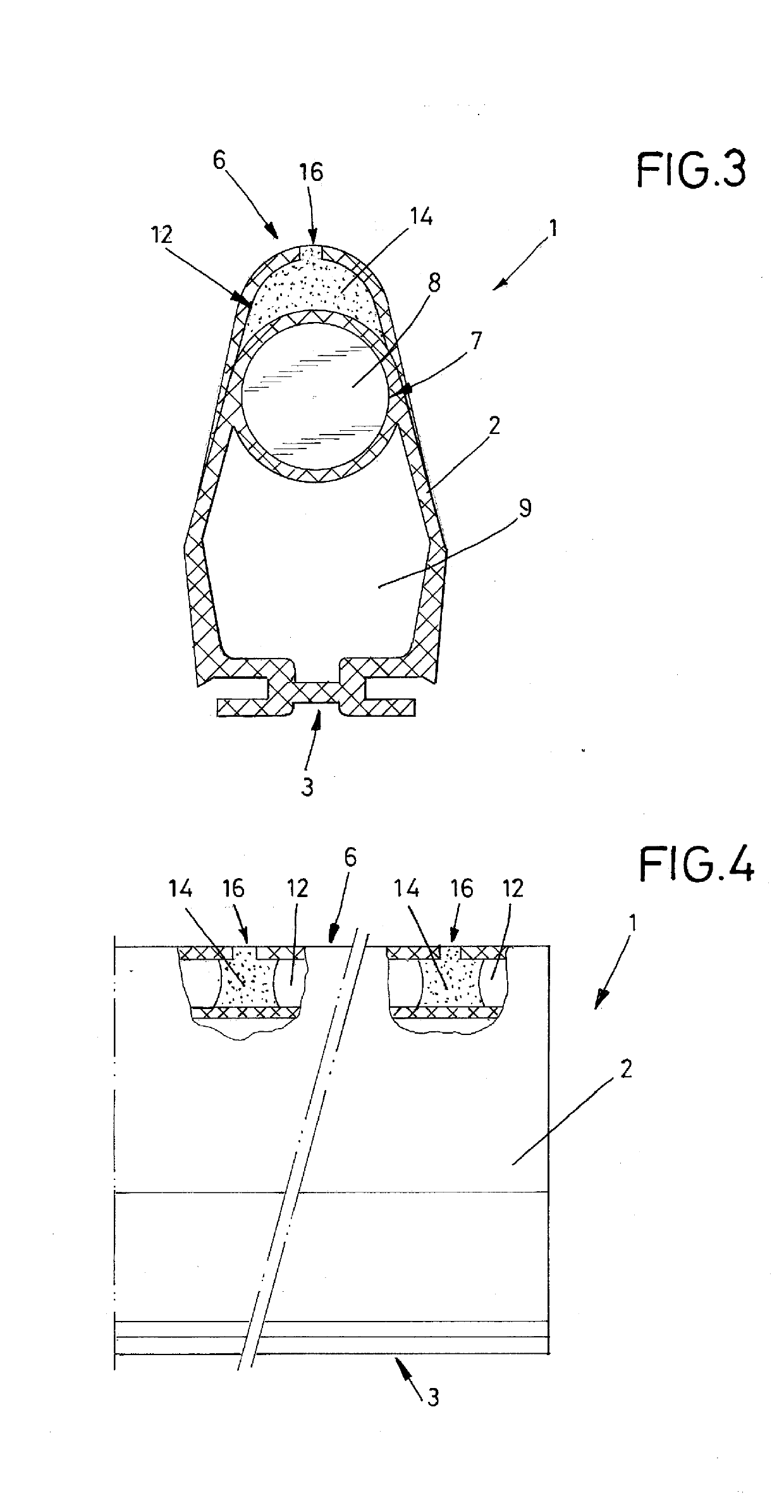 Closing-edge safety device with prechamber