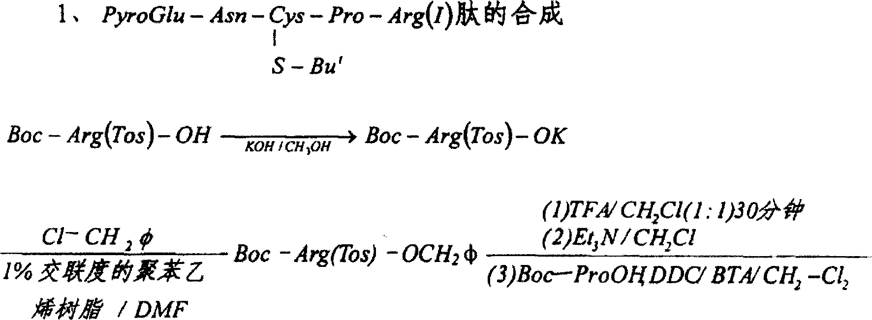 Aerosol of brain peptide and preparation method