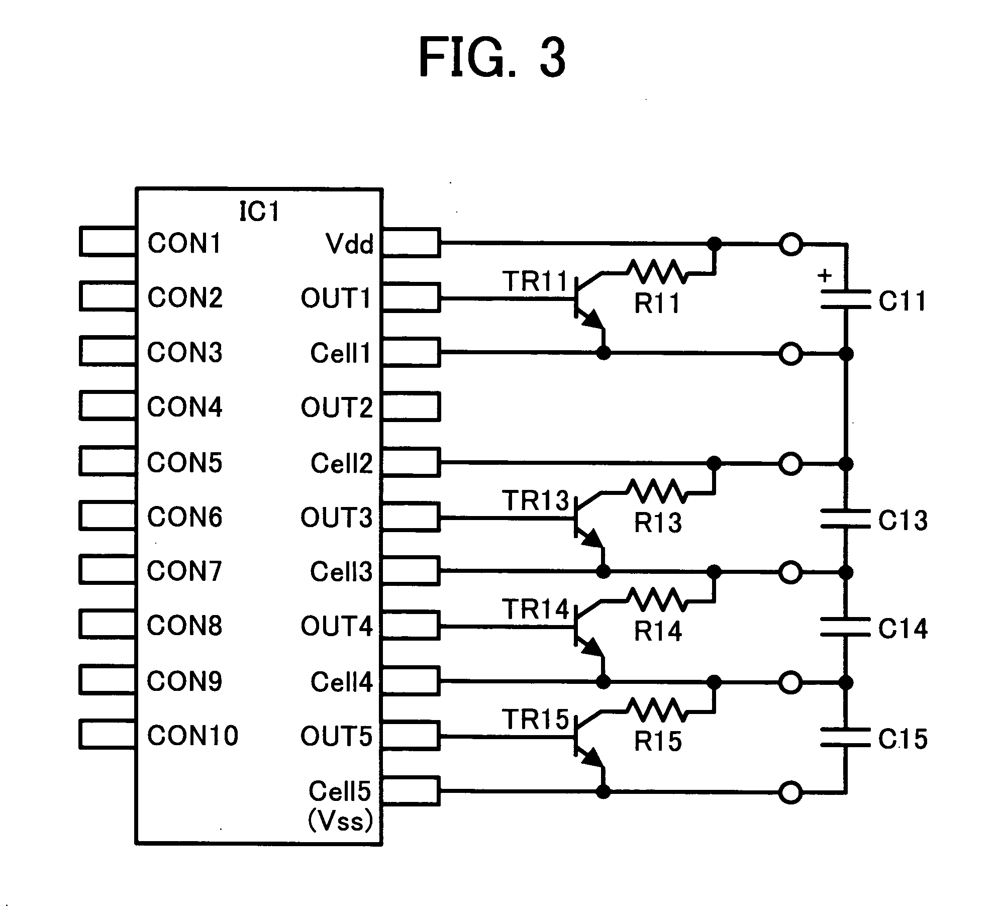 Semiconductor apparatus and method of charging desired number of capacitors