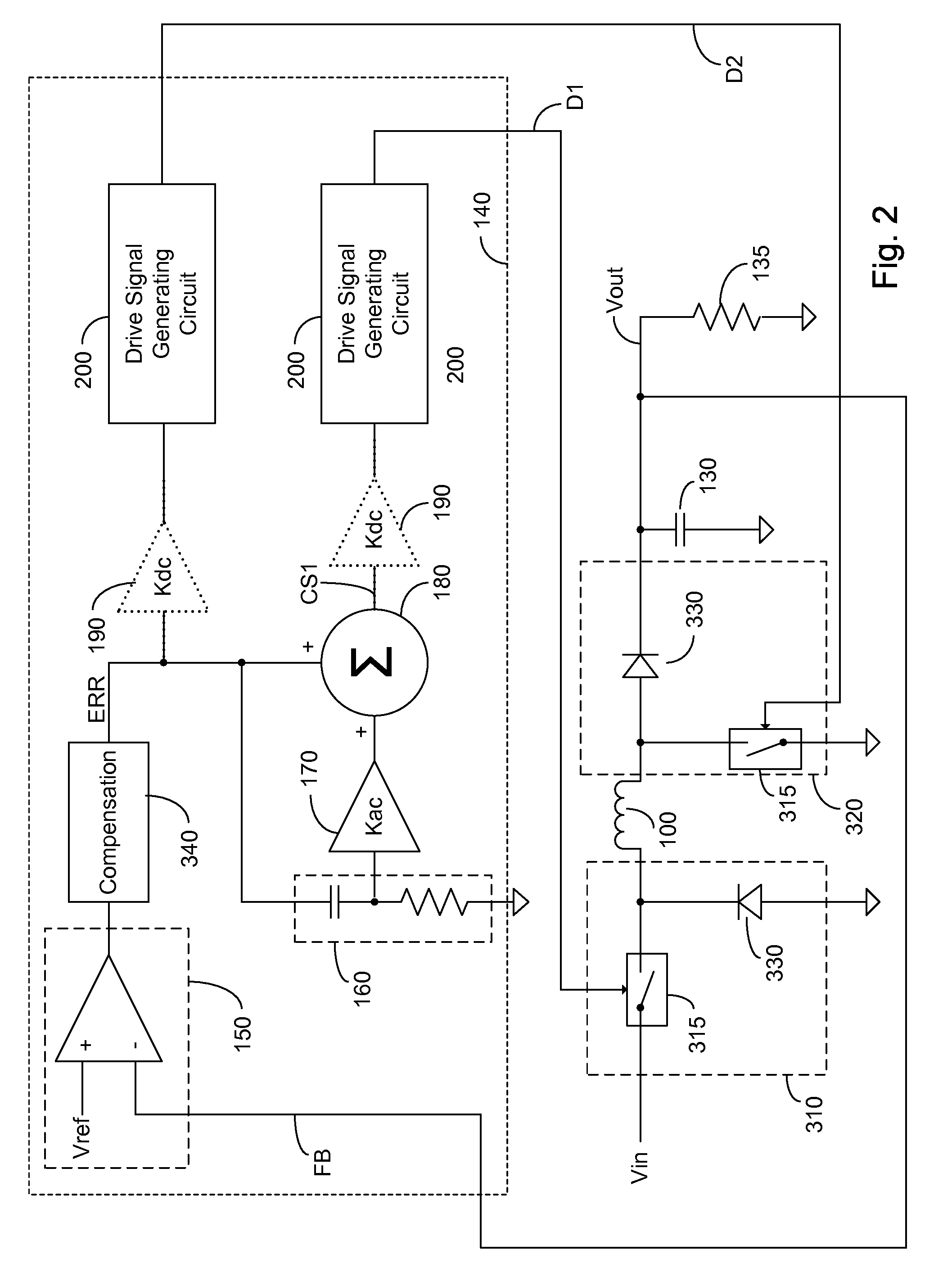 Method and apparatus for modifying right half-plane zero in a cascaded DC-DC buck-boost converter