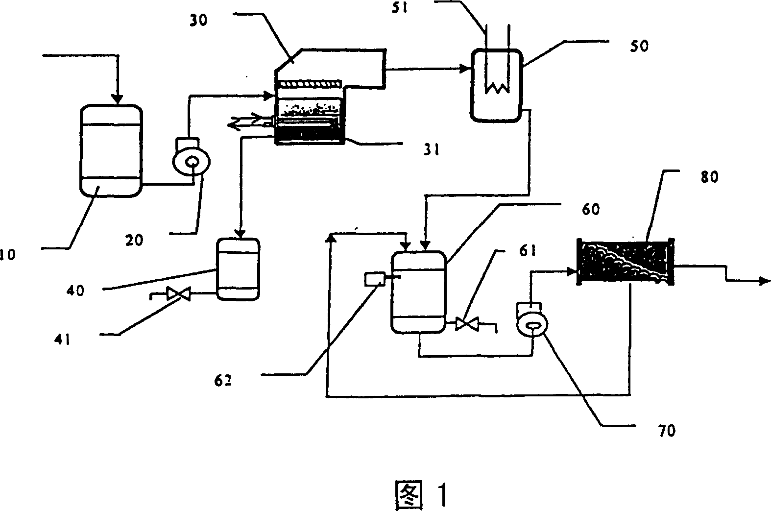 Volatile organic waste water concentrating and treating system