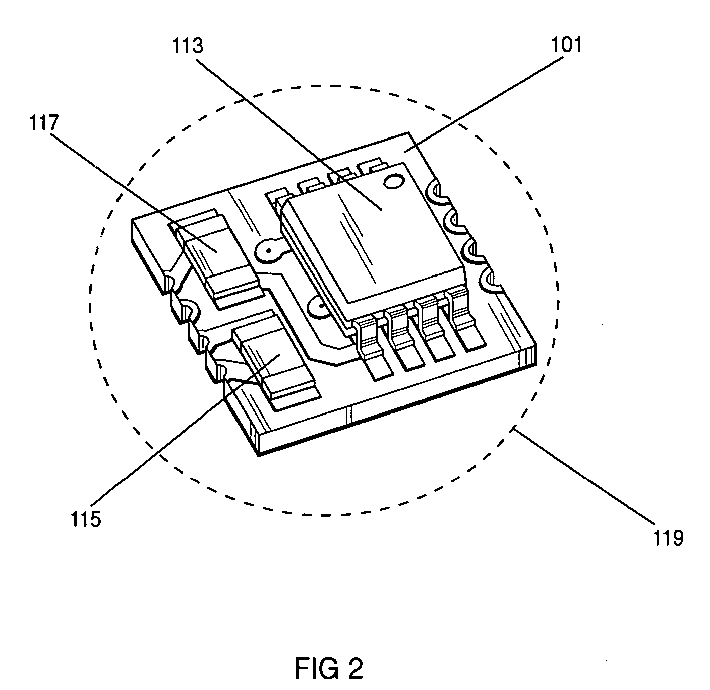 Micro-castellated interposer