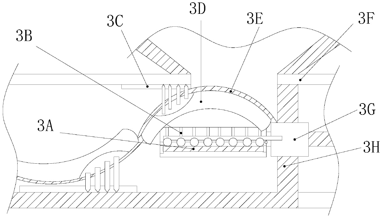 Plastic particle extruding production equipment for carrying out polyvinyl chloride smoke dechlorinating through S-shaped screw rod