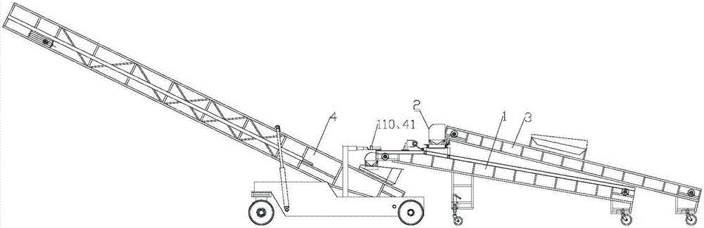 Rack conveying device