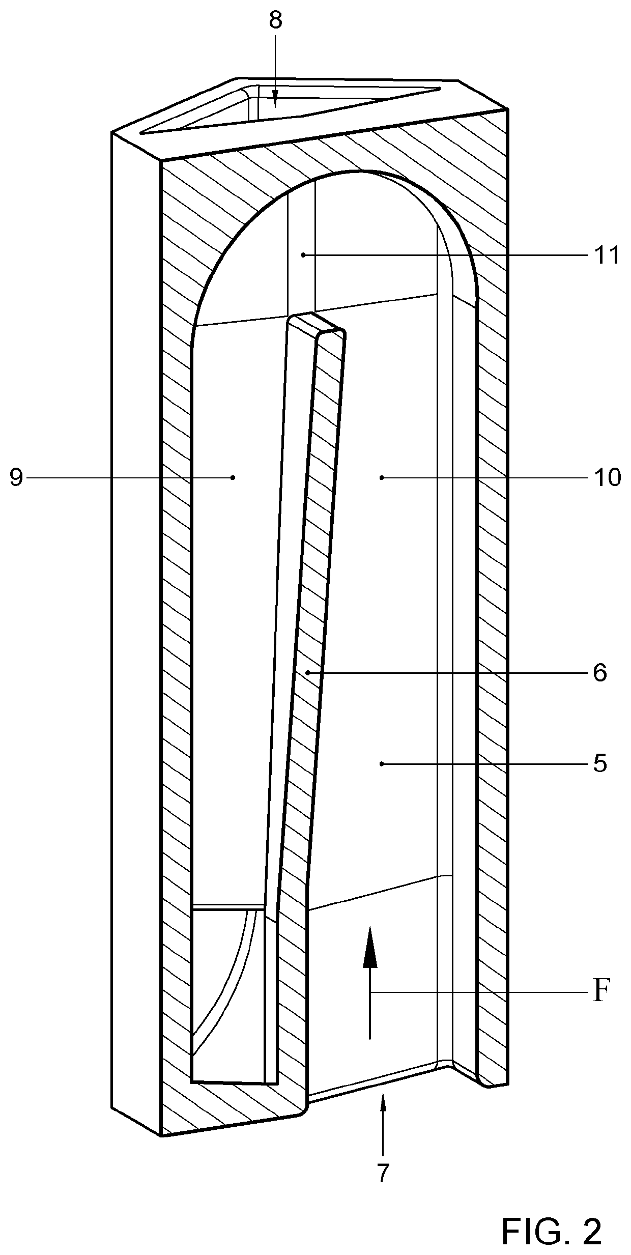 Propulsion element including a catalyzing reactor