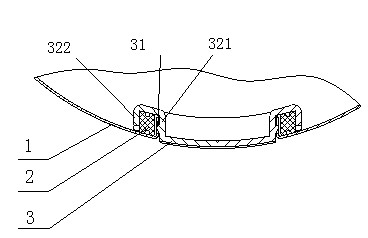 Stainless steel water window structure of water jug