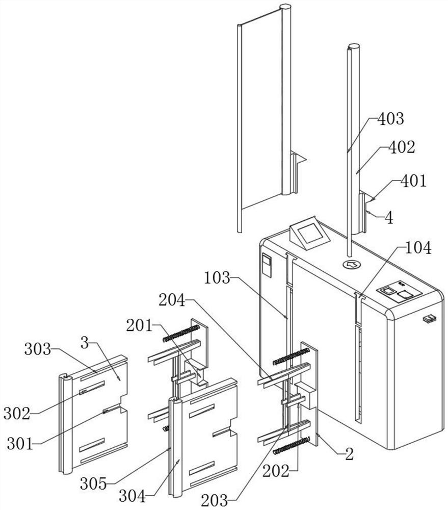 Rail transit access gate capable of preventing clamping injury and fare evasion