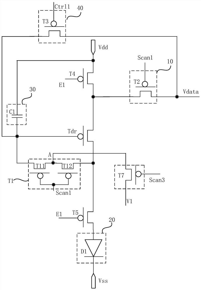 A pixel circuit, a driving method of the pixel circuit, and a display panel
