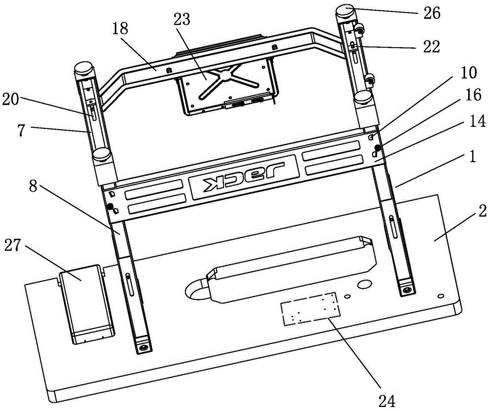 Table rack for sewing machine