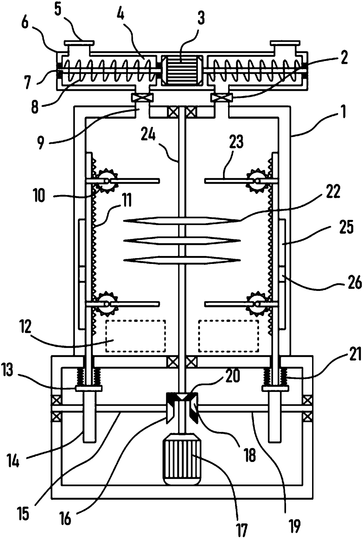 Solid waste efficient crushing device for environmental protection treatment