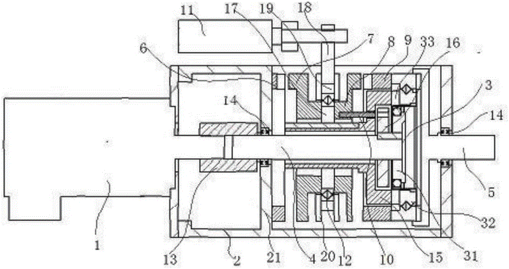 Mechanical device for applying harmonic reducer to bothway transmission