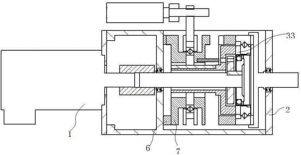 Mechanical device for applying harmonic reducer to bothway transmission