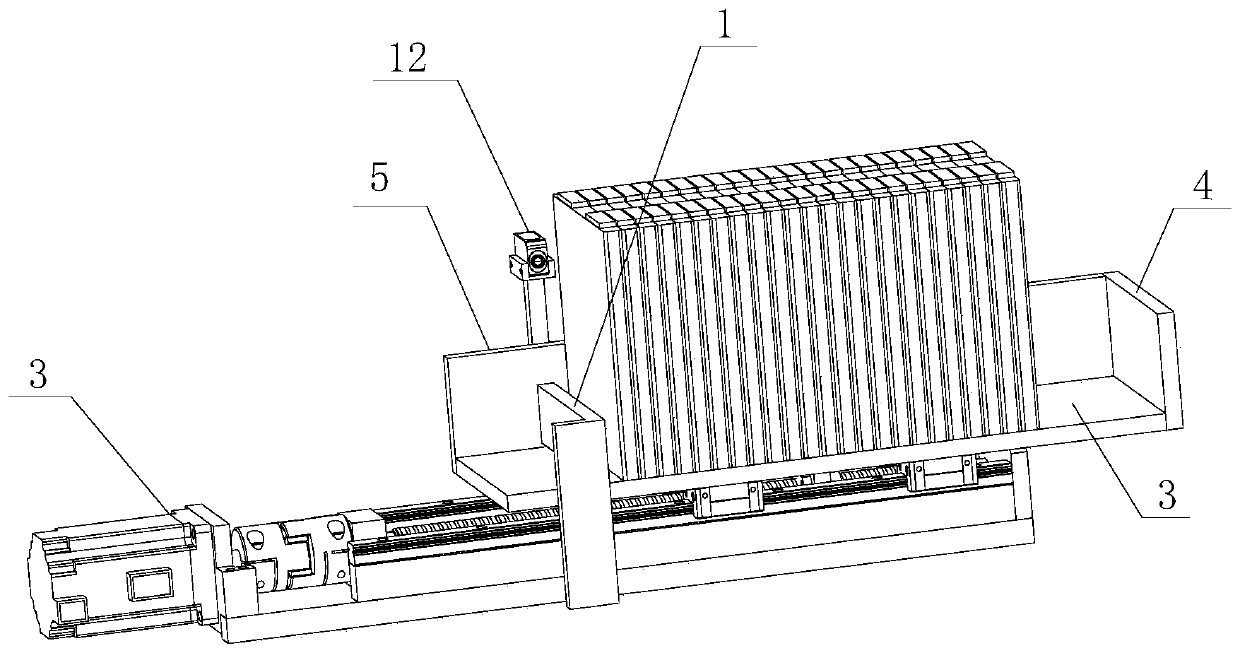 Square battery separated feeding system