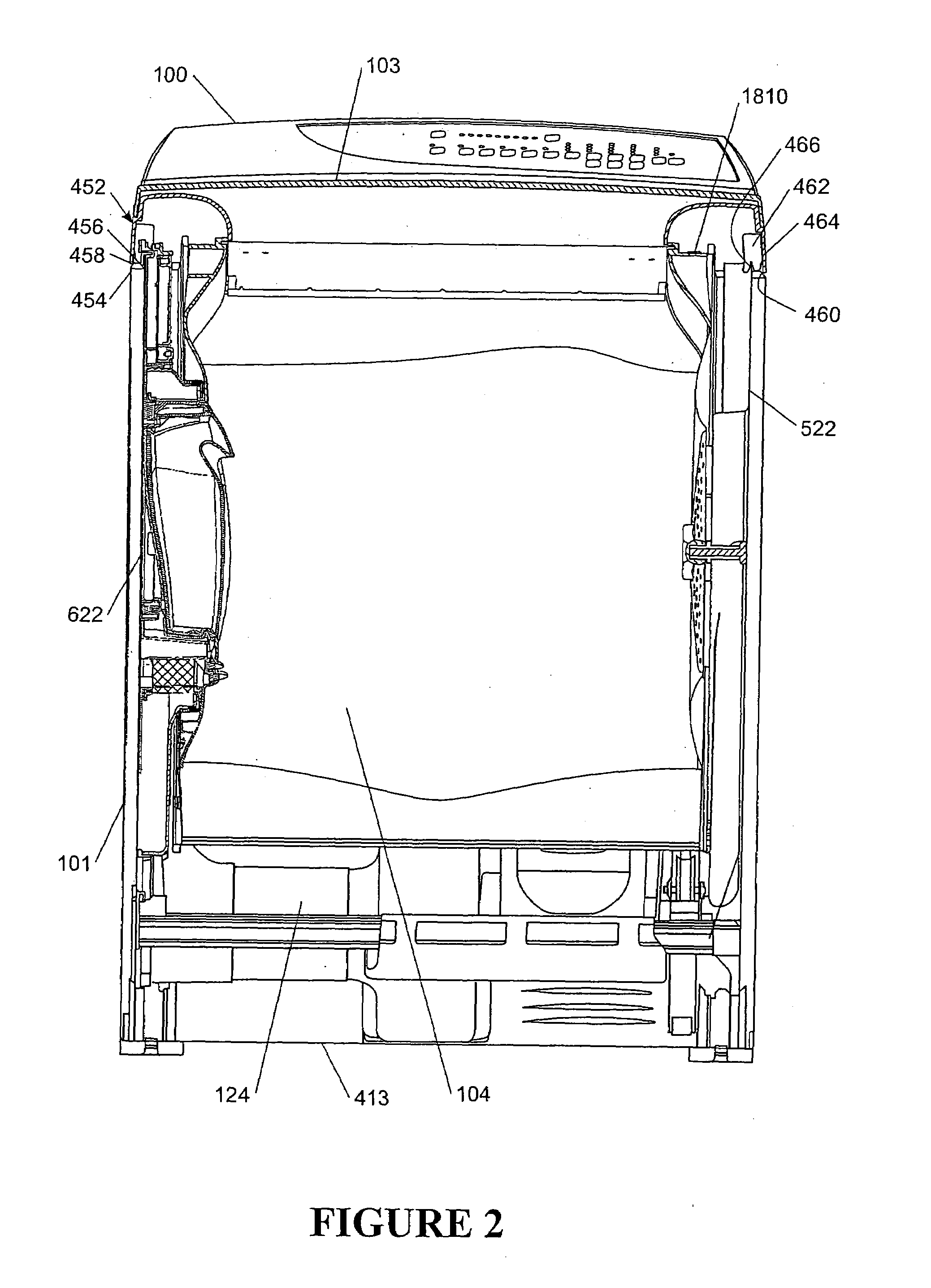 Self-levelling foot arrangement for an appliance