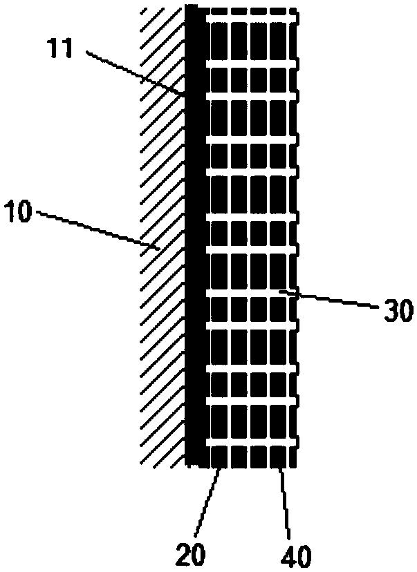 Long-acting antibacterial infiltration coated sandwich wall covering and manufacturing method thereof