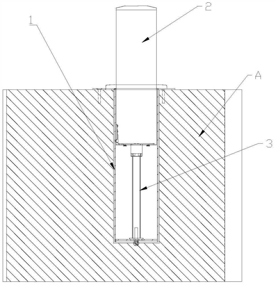 Parking lifting column and parking management system