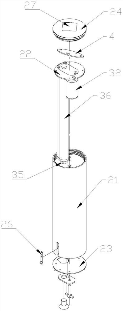 Parking lifting column and parking management system