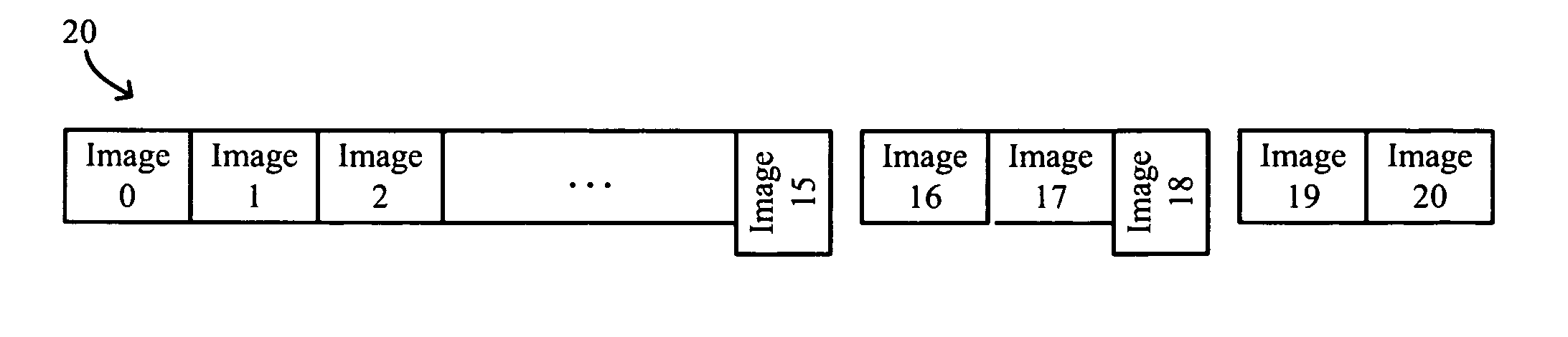Transferring, processing and displaying multiple images using single transfer request